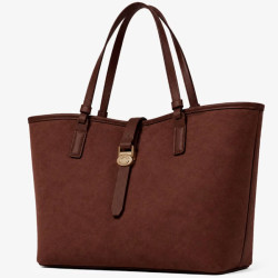 Chabrand By Chabrand Maya Grand Sac Shopping Effet Nubuck 13725 Marron