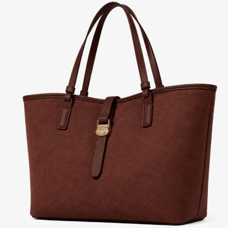 Chabrand By Chabrand Maya Grand Sac Shopping Effet Nubuck 13725 Marron côté