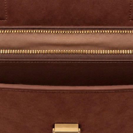 Chabrand By Chabrand Maya Grand Sac Shopping Effet Nubuck 13725 Marron ouvert