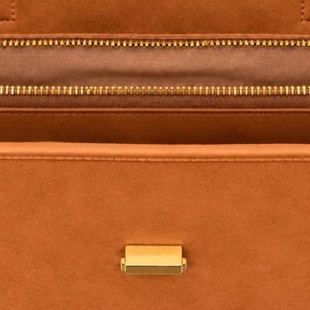 Chabrand By Chabrand Maya Grand Sac Shopping Effet Nubuck 13725 Camel ouvert