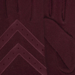 Isotoner Gants En Laine Taille Unique & Tactiles Bordeaux