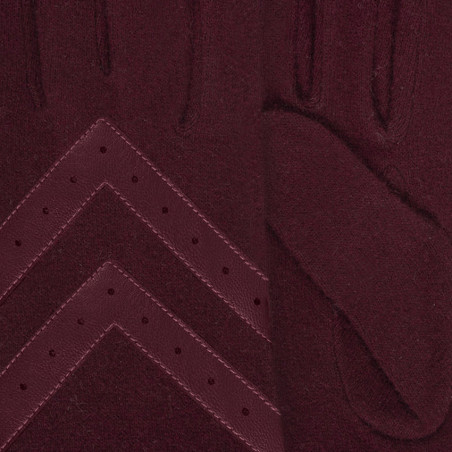 Isotoner Gants En Laine Taille Unique & Tactiles Bordeaux près