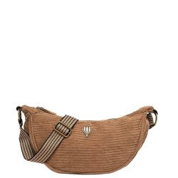 Le Voyage en Panier Velina Sac Banane Effet Velours Côtelé Beige