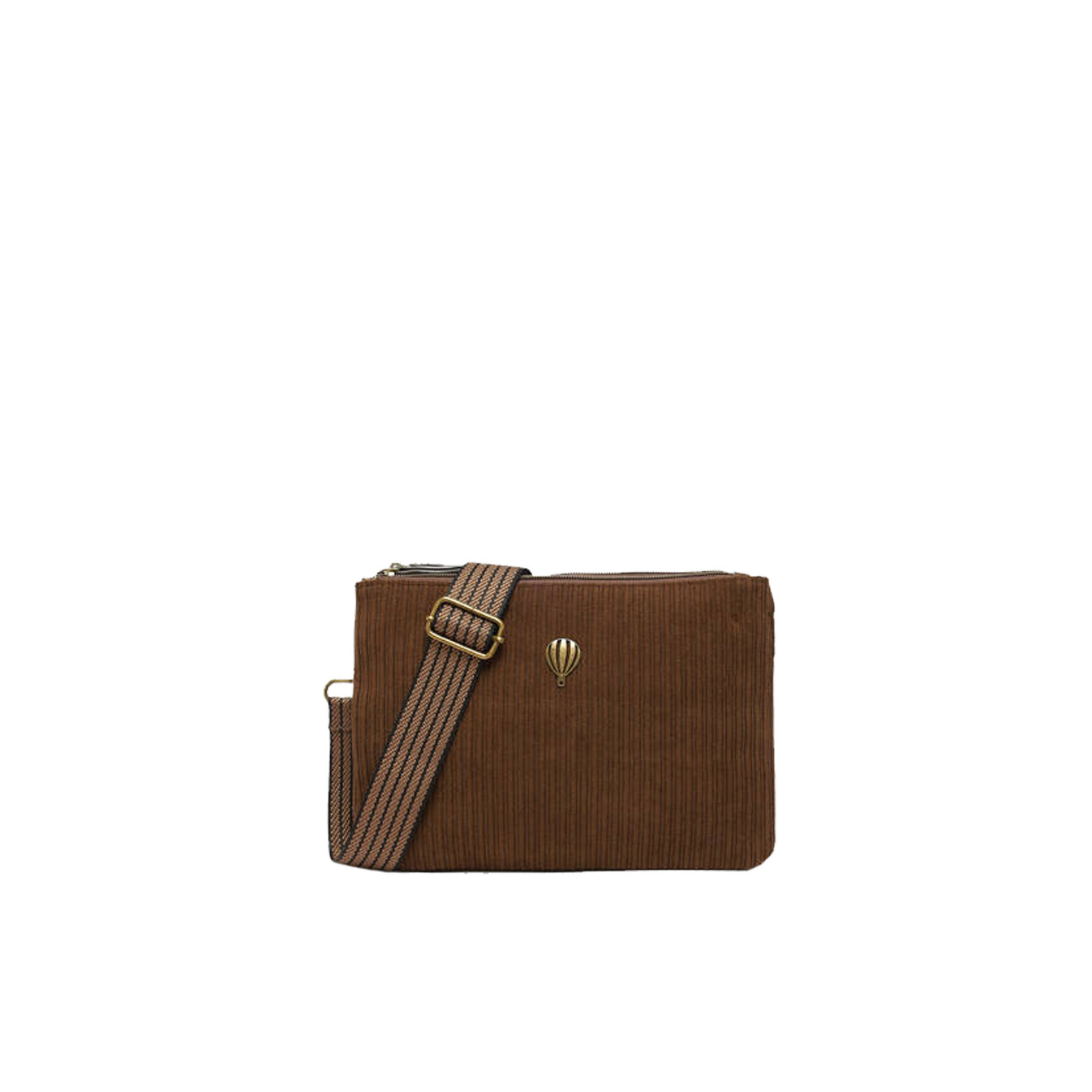 Le Voyage en Panier Velinon Sac Manchon Doublé Polaire Café