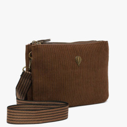 Le Voyage en Panier Velinon Sac Manchon Doublé Polaire Café