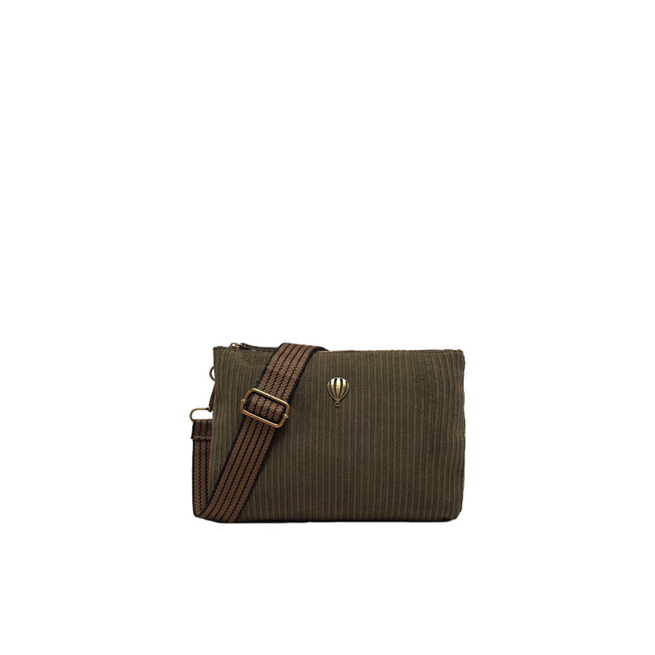 Le Voyage en Panier Velinon Sac Manchon Doublé Polaire Kaki