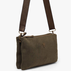 Le Voyage en Panier Velinon Sac Manchon Doublé Polaire Kaki