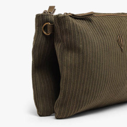 Le Voyage en Panier Velinon Sac Manchon Doublé Polaire Kaki près