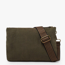 Le Voyage en Panier Velinon Sac Manchon Doublé Polaire Kaki dos