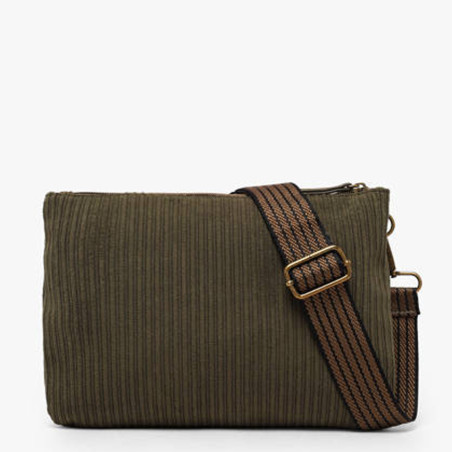 Le Voyage en Panier Velinon Sac Manchon Doublé Polaire Kaki dos