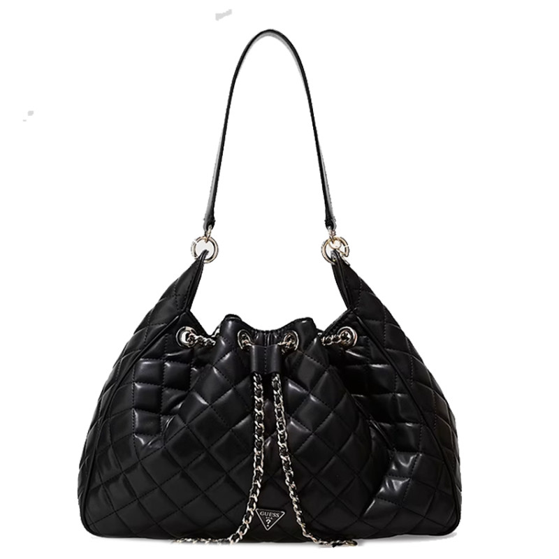 Guess Juliet Sac Hobo Matelassé Black