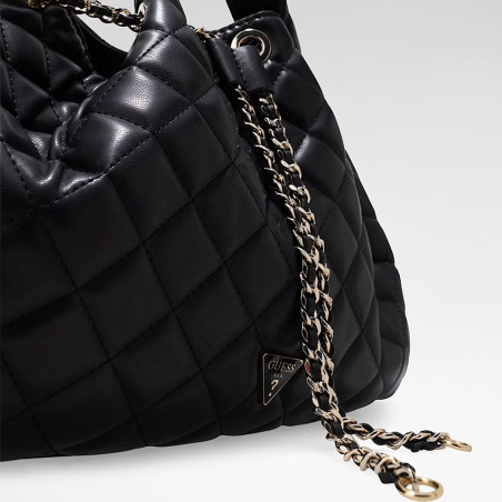 Guess Juliet Sac Hobo Matelassé Black face