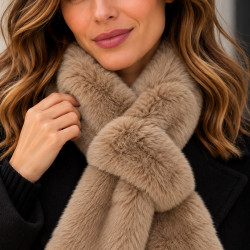 Le Voyage en Panier Buda Echarpe Longue & Douce Beige