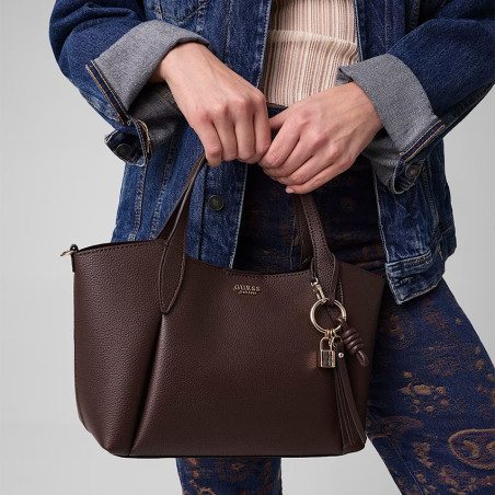 Guess Melody Sac Shopping et Pochette 2 en 1 Brown