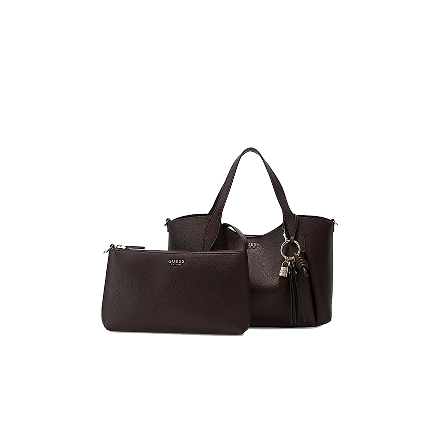 Guess Melody Sac Shopping et Pochette 2 en 1 Brown