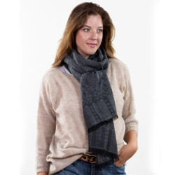 Isotoner Écharpe Mixte Ultra-doux Anthracite Noir