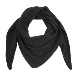 Isotoner Écharpe Bandana Triangle Femme Maille Noir