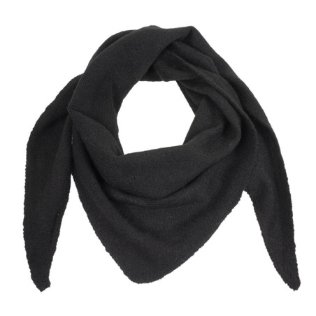 Isotoner Écharpe Bandana Triangle Femme Maille Noir 1