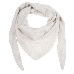 Isotoner Écharpe Bandana Triangle Femme Maille Beige
