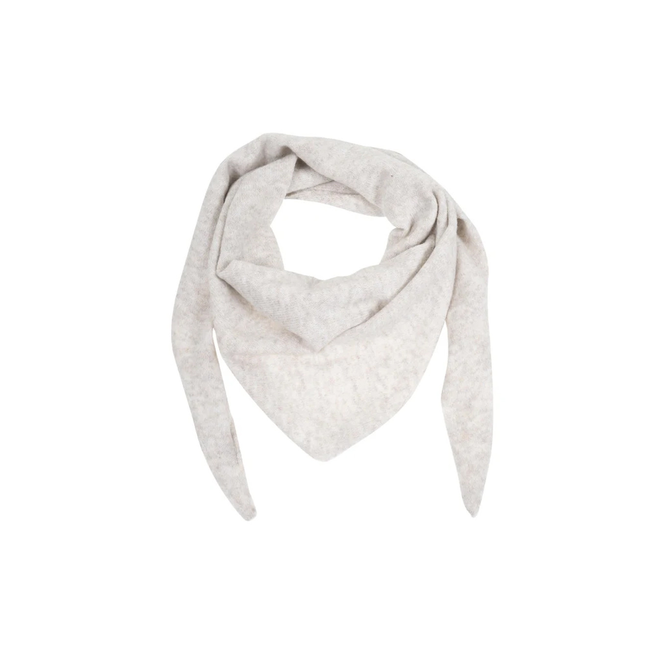 Isotoner Écharpe Bandana Triangle Femme Maille Beige