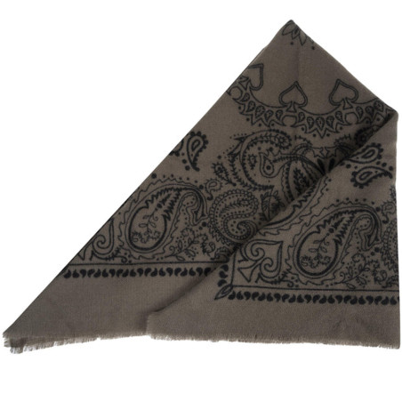 Isotoner Bandana Carrée Femme Maille Kaki