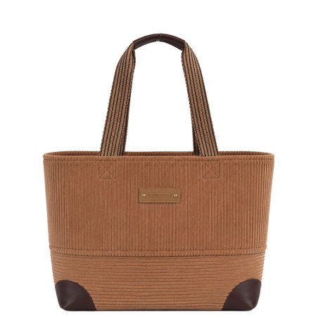 Le Voyage en Panier Velinier Cabas M Velours Beige