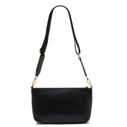 Les Petites Bombes Madisone Sac Bandoulière Effet Python Noir dos
