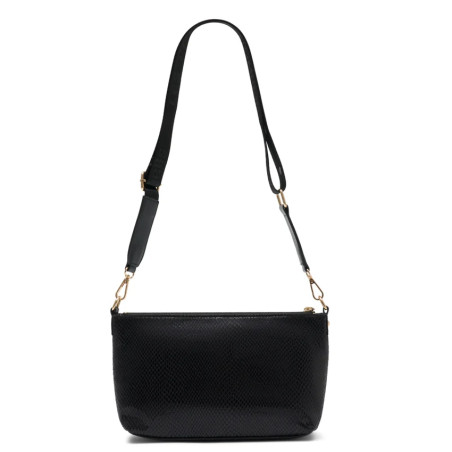 Les Petites Bombes Madisone Sac Bandoulière Effet Python Noir dos