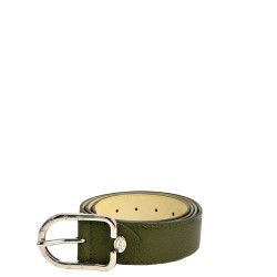 Longchamp Le Foulonné Ceinture Ajustable Pour Femme En Cuir Kaki