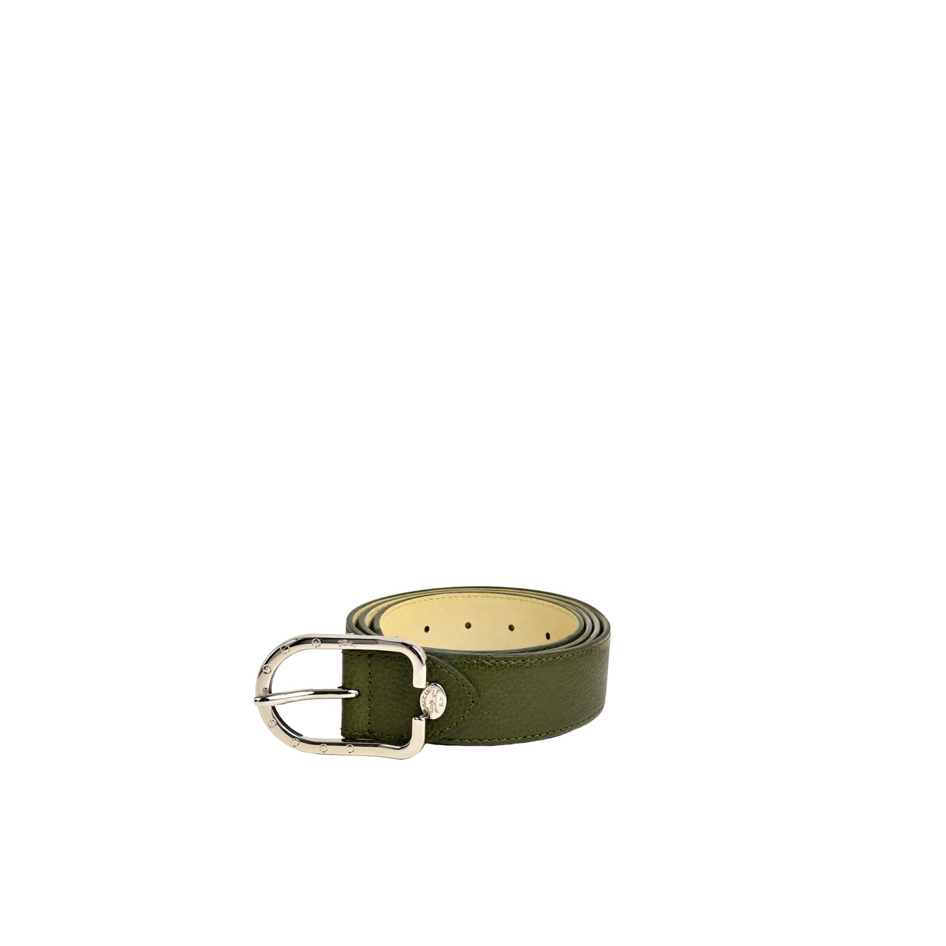 Longchamp Le Foulonné Ceinture Ajustable Pour Femme En Cuir Kaki