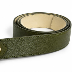 Longchamp Le Foulonné Ceinture Ajustable Pour Femme En Cuir Kaki