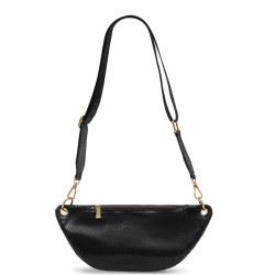 Les Petites Bombes Maina Sac Banane Effet Python Noir