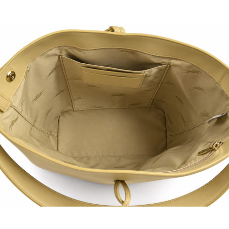 Longchamp Le Roseau Sleek Sac Porté Epaule M Racine ouvert