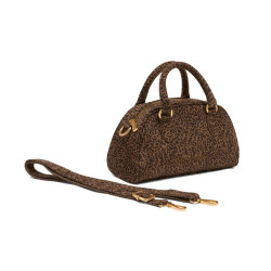 Les Petites Bombes Penda Sac A Main Taupe Leopard