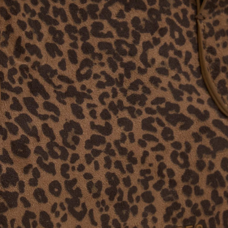 Les Petites Bombes Penda Sac A Main Taupe Leopard details