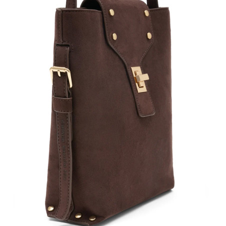 Les Petites Bombes Phedra Sac Bandoulière Choco Foil profil