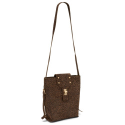 Les Petites Bombes Phedra Sac Bandoulière Taupe Léopard