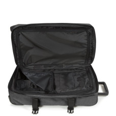 Eastpak Tranverz M TSA Sac de Voyage 77h Black Denim ouvert