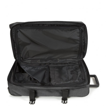 Eastpak Tranverz M TSA Sac de Voyage 77h Black Denim ouvert