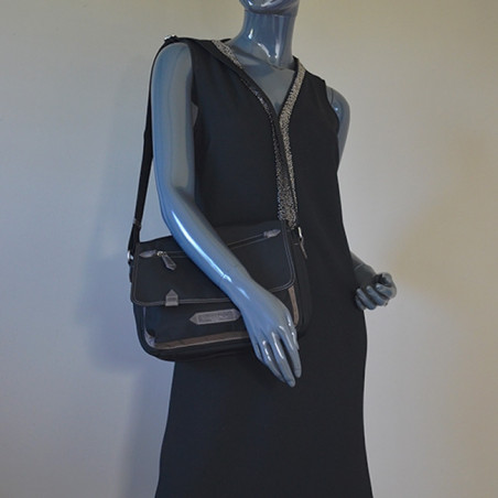 Lancaster Basic Sport Sac Porté Travers 510-26 Noir TG porté