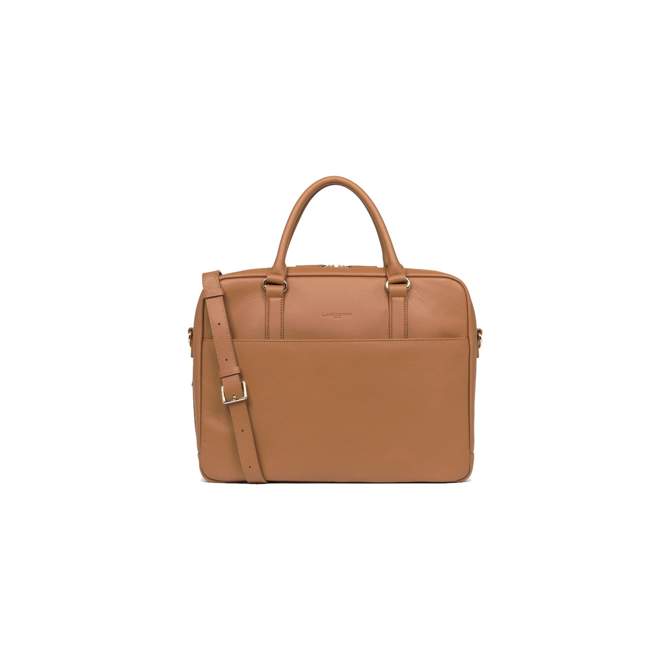 Lancaster Porte Documents Femme à 2 compartiments Camel