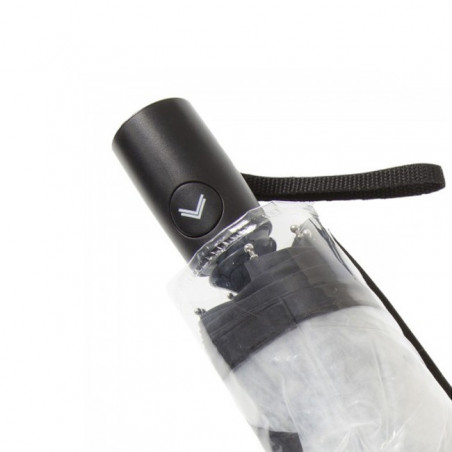 Isotoner Parapluie Cloche PVC Noir poigné