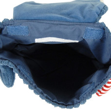 Les Deglingos Sac à Doudou Cartable Hippipos l'hippopotame ouvert