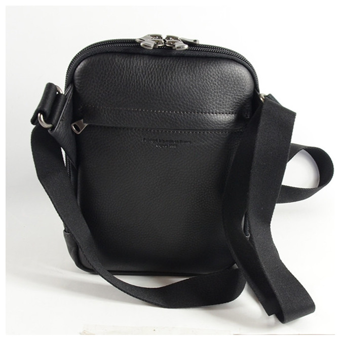 Ceinture Homme En Cuir Noir Jean Louis Fourès - Longueur Totale 119 Cm - Occasion (sans Passant)