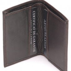 Arthur et Aston Chic & Casual Portecarte 1589-121 Chataigne ouvert