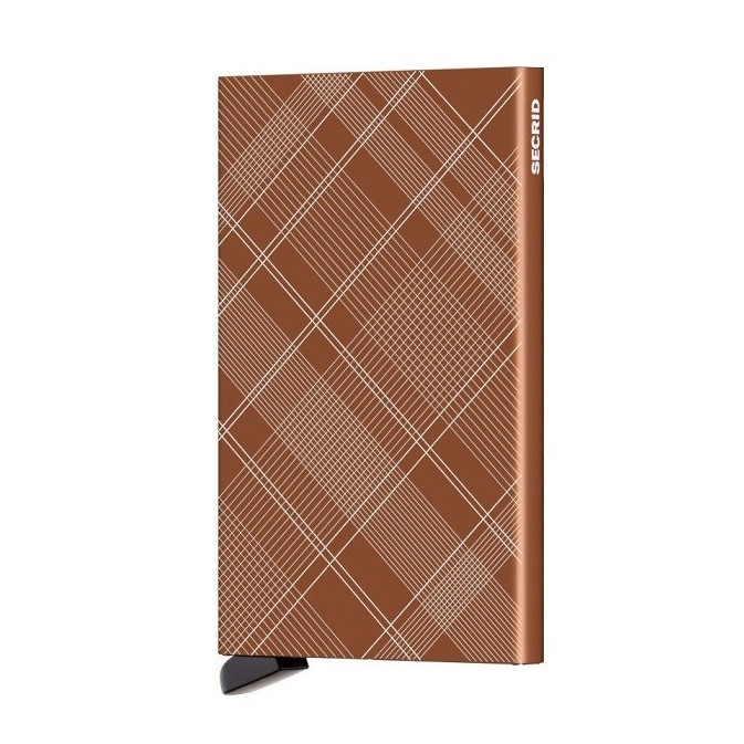 Secrid Porte-Carte Cardprotector Laser Tartan Rust