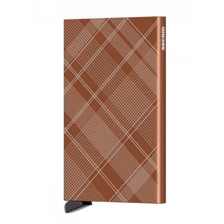 Secrid Porte-Carte Cardprotector Laser Tartan Rust