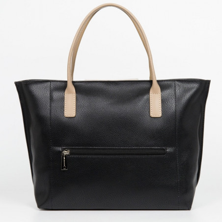 Lancaster Maya Sac Cabas 517-18 Noir EN dos