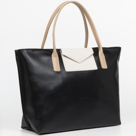 Lancaster Maya Sac Cabas 517-18 Noir EN cote