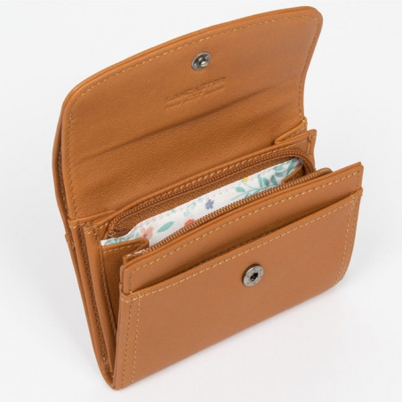 Lancaster Soft Vintage Porte Monnaie 120-21 Miel ouvert